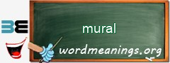 WordMeaning blackboard for mural